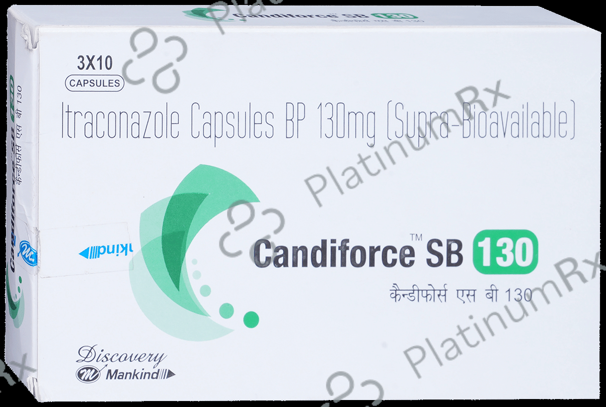 Candiforce SB 130mg Capsule 10s Save 47% on Substitute Medicine