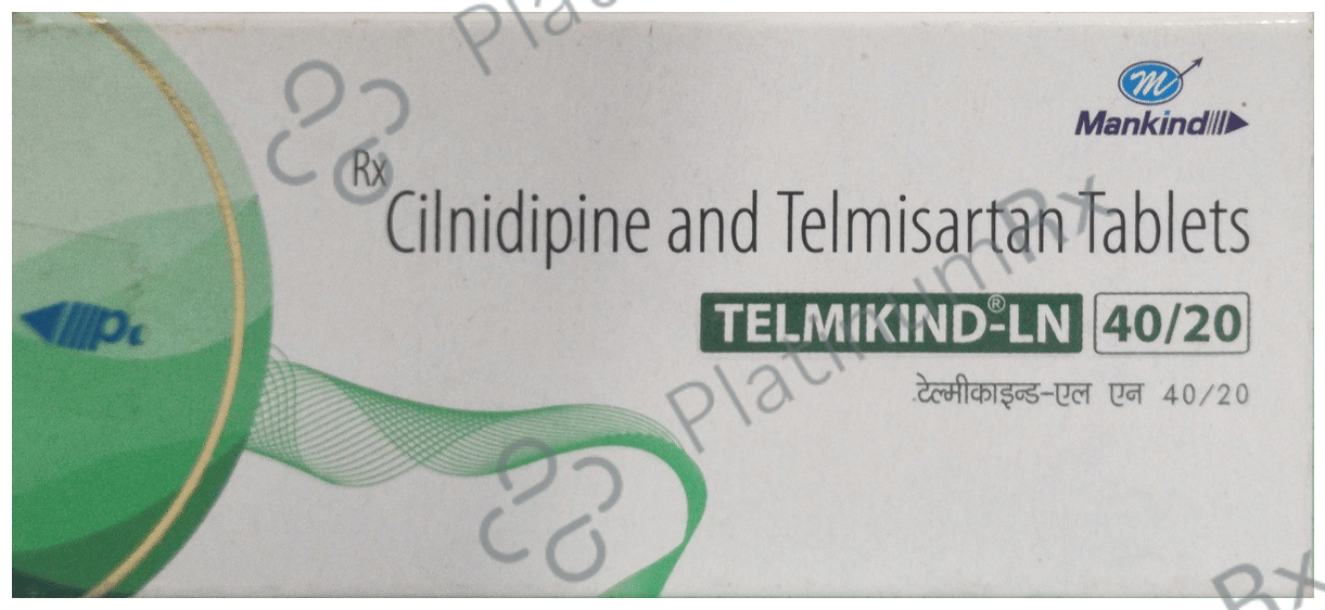 Telmikind LN 40/20mg Tablet 10s: View Uses, Side Effects, Price and ...