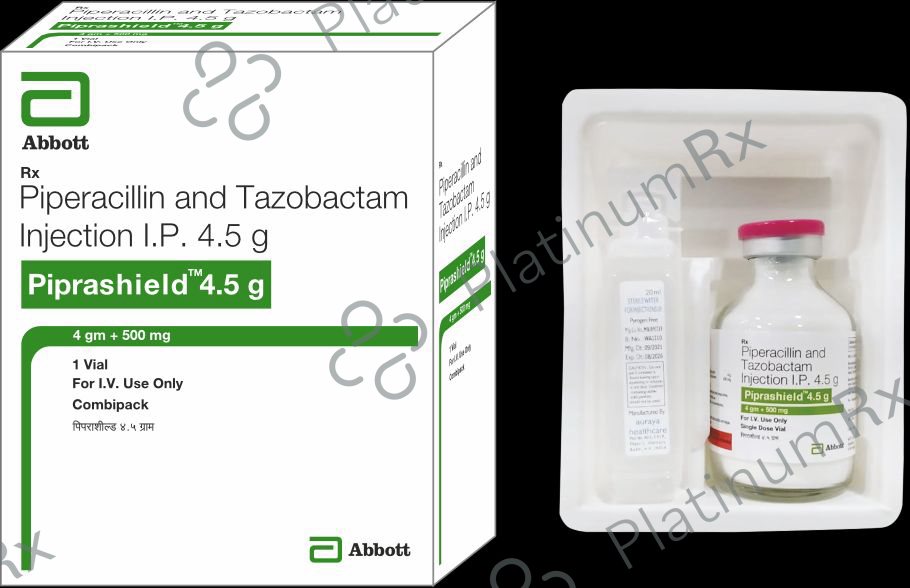 Piprashield 4000/500mg Injection 1s: View Uses, Side Effects, Price and ...