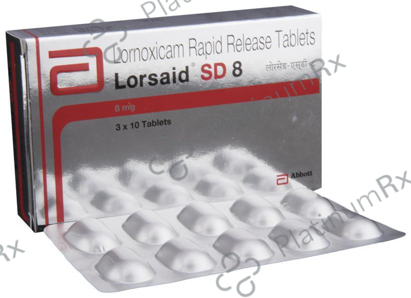 Lorsaid Lorsaid SD 8mg Tablet 10s – Uses, Price, Side Effects | PlatinumRx