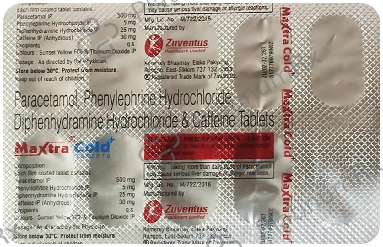 Maxtra Cold Plus Tablet 10s: View Uses, Side Effects, Price and ...