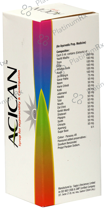 Acican Syrup – Uses, Price, Side Effects | PlatinumRx