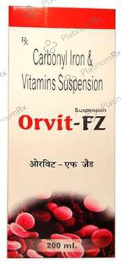 Orvit FZ 30mg/550mcg Syrup 200ml - Save -106% on Substitute Medicine