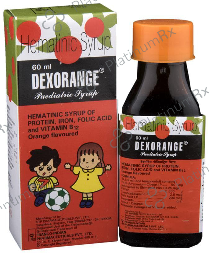 Buy Dexorange Paediatric Orange Syrup 60ml Online: Uses, Side Effects ...