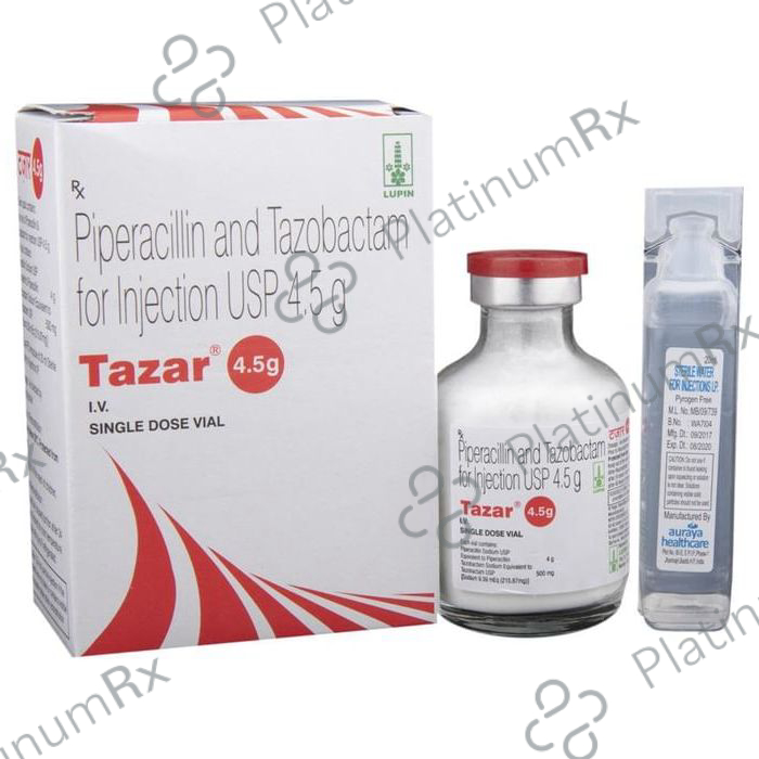 Tazar Injection Tazar 4.5g Injection 1s: View Uses, Side Effects, Price and Substitute ...