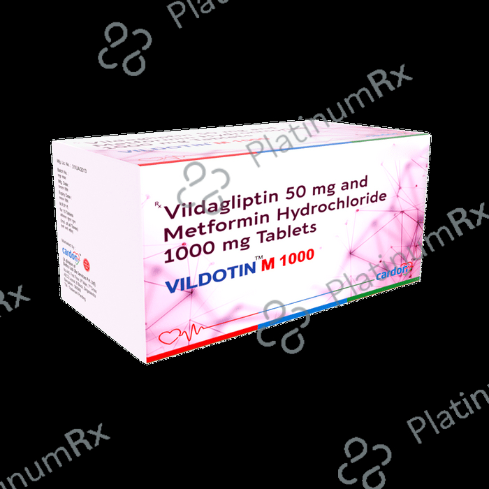 Vidotin Vildotin M 1000mg/50mg Tablet: View Uses, Side Effects, Price and ...