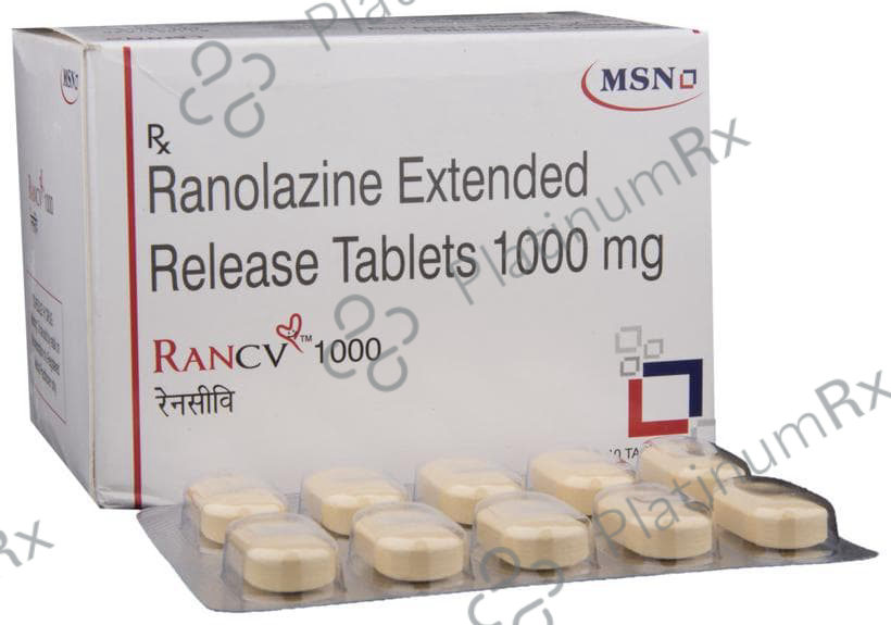Rancv 1000mg ER Tablet 10s: View Uses, Side Effects, Price and ...
