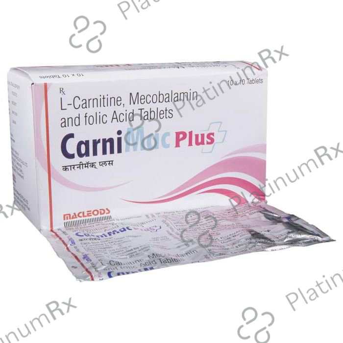 l carnitine mecobalamin and folic acid tablets + L-Carnitine L-Tartrate + Methylcobalamin Uses, Benefits, Side Effects Medicines Carnimac Plus 10 Tablets