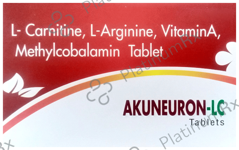 Akuneuron LC Tablet 10s: View Uses, Side Effects, Price and Substitute ...