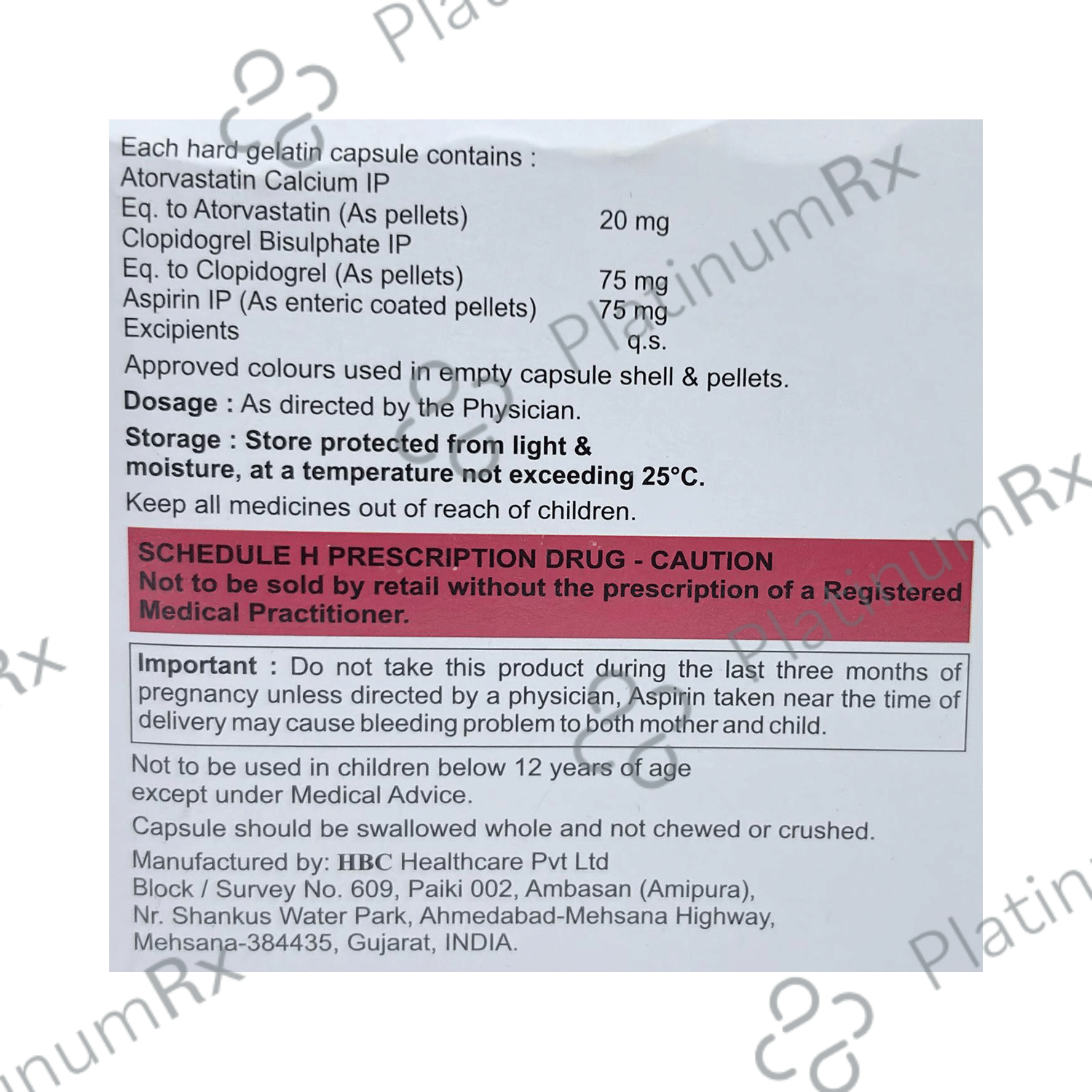 Lipitab Gold 20/75/75mg Capsule 10s: View Uses, Side Effects, Price and Substitute in Hindi | PlatinumRx