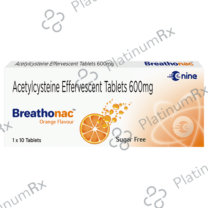 Breathonac Effervescent Tablet Orange Sugar Free: View Uses, Side ...