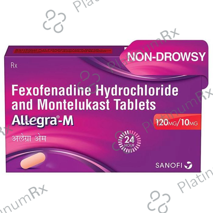 Allegra M 120/10mg Tablet 10s: View Uses, Side Effects, Price and ...
