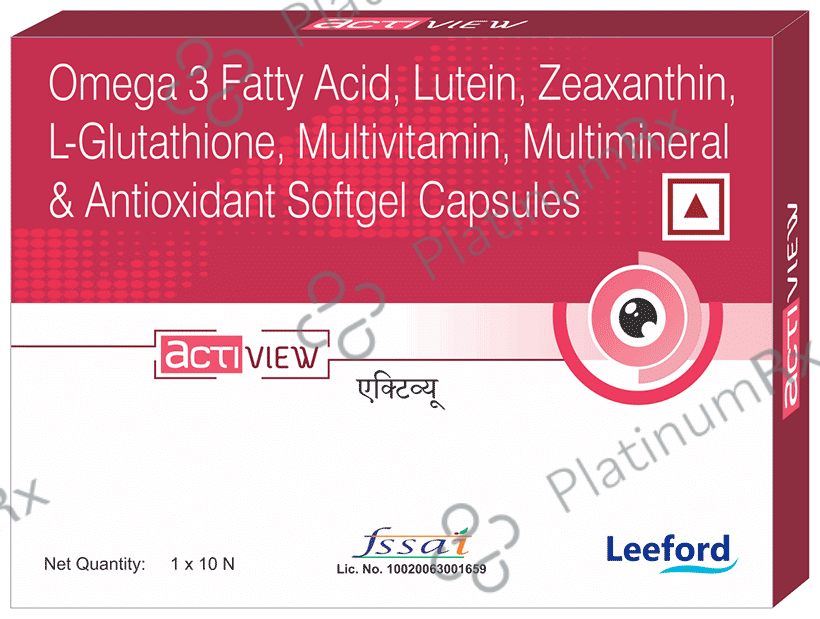 Actiview Softgel Capsule: View Uses, Side Effects, Price and Substitute ...