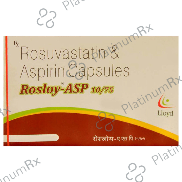 Rosloy ASP 10/75mg Capsule 15s: View Uses, Side Effects, Price and ...
