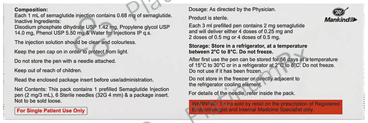 semaglutide 2.65mg / l-carnitine 100mg / ml Demand Rising for 'Bootlegged' Weight-Loss Drug Glycemic Control Purchase Plan:3-Months Supply Semaglutide and Sex Drive: