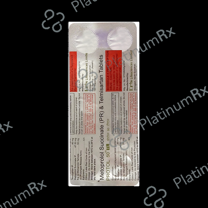 Protol 50 TL Tablet PR | Uses, Price & Substitutes