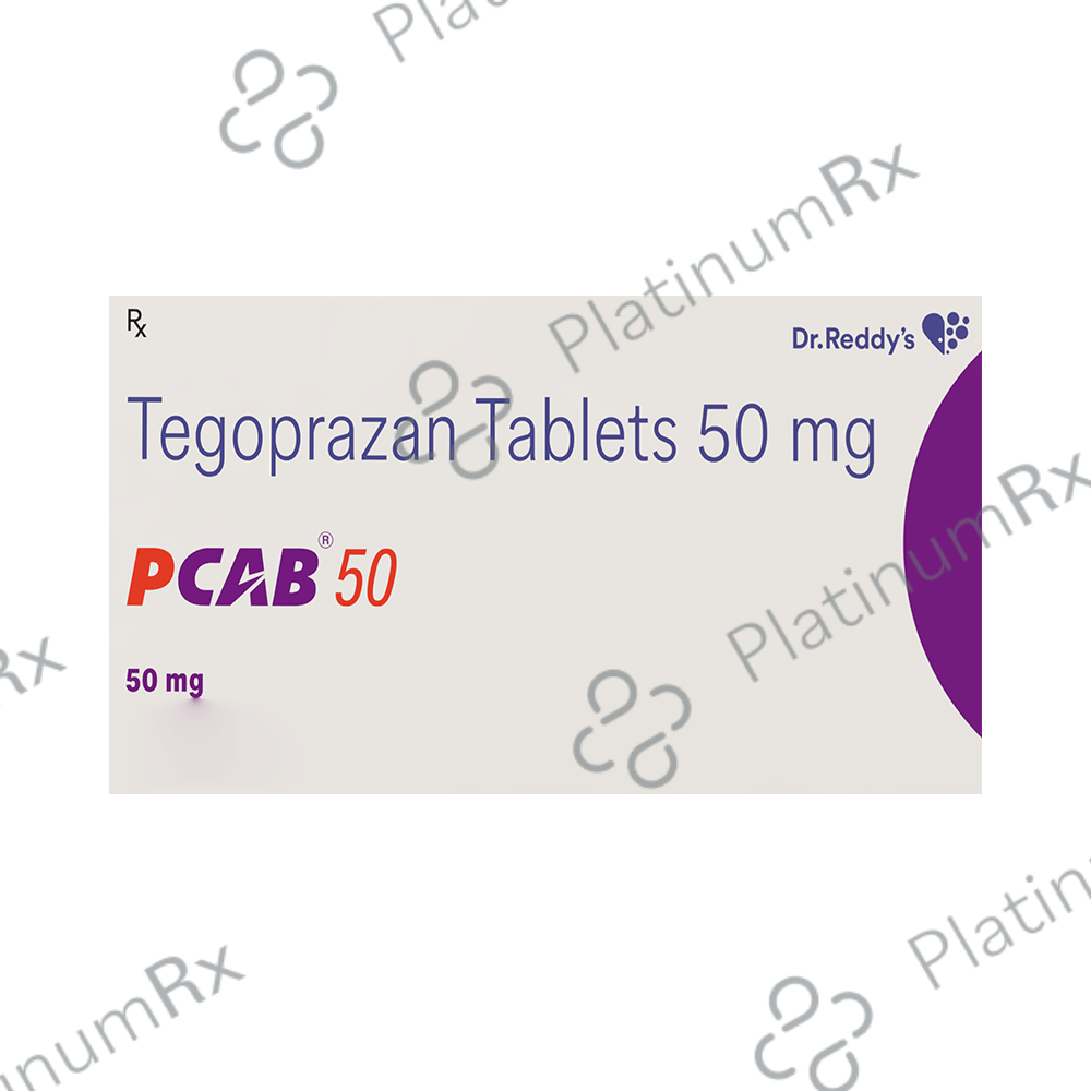 Buy PCAB 50mg Tablet 10s Online: Uses, Side Effects and Price | PlatinumRx