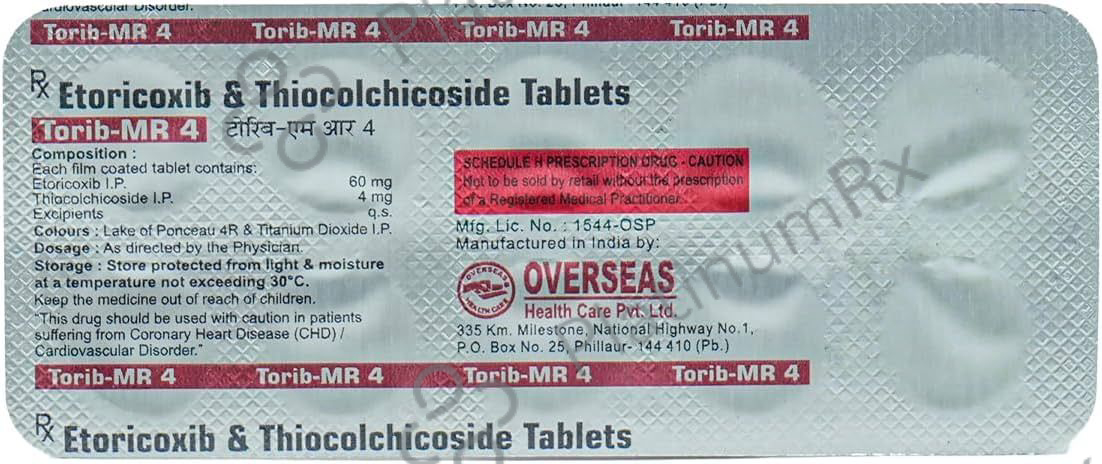 Torib MR 4/60mg Tablet 10s: View Uses, Side Effects, Price and ...