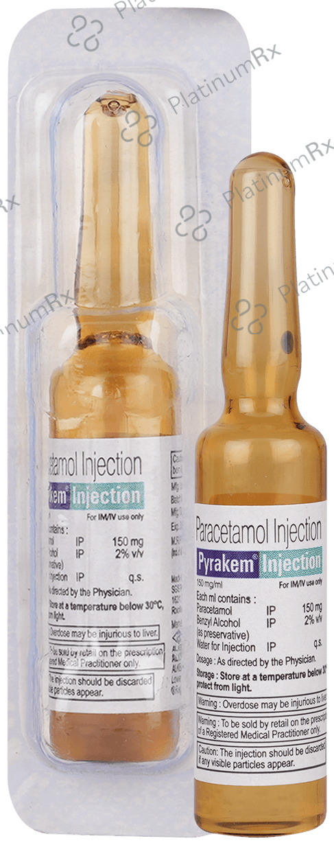 Pyrakem Inj Buy Pyrakem Injection 2ml Online: Uses, Side Effects and Price | PlatinumRx
