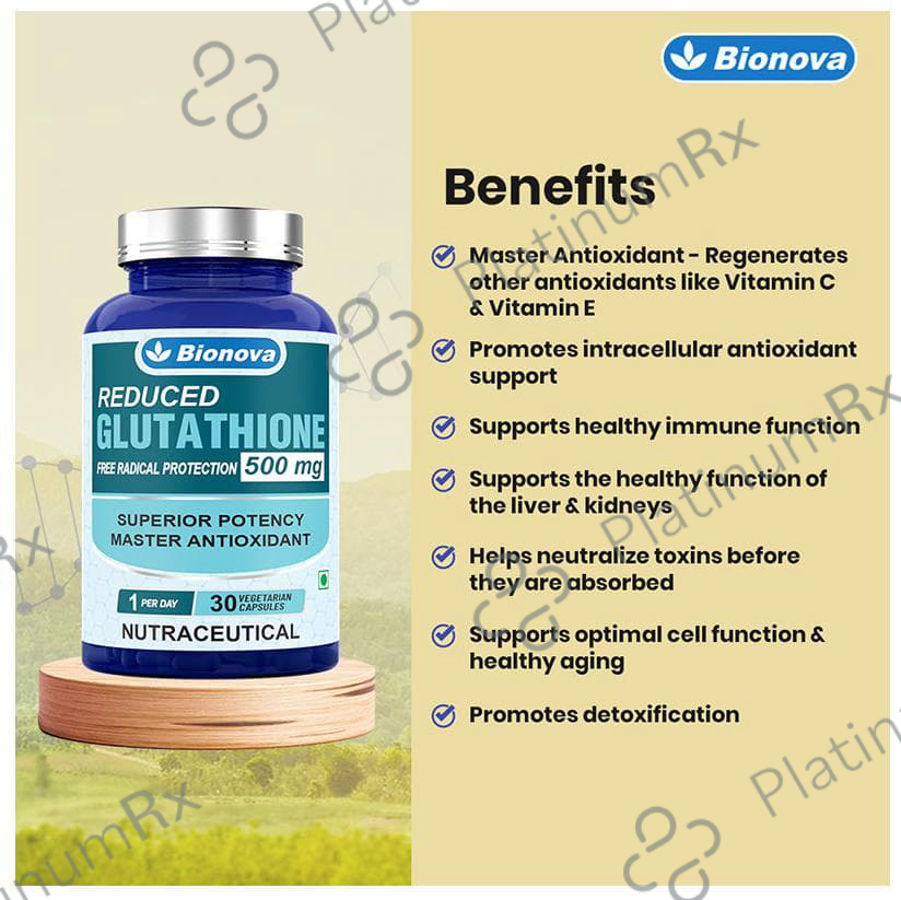 we like vitamins glutathione reduced 500 mg Bionova 500mg Vegetarian Capsule: Uses, Side Effects, Price & Substitutes N-Acetyl Epitalon Amidate 20mg Oral spray Size:1 stick