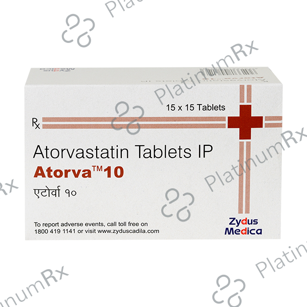 Atorva 10mg Tablet 15s: View Uses, Side Effects, Price and Substitute ...