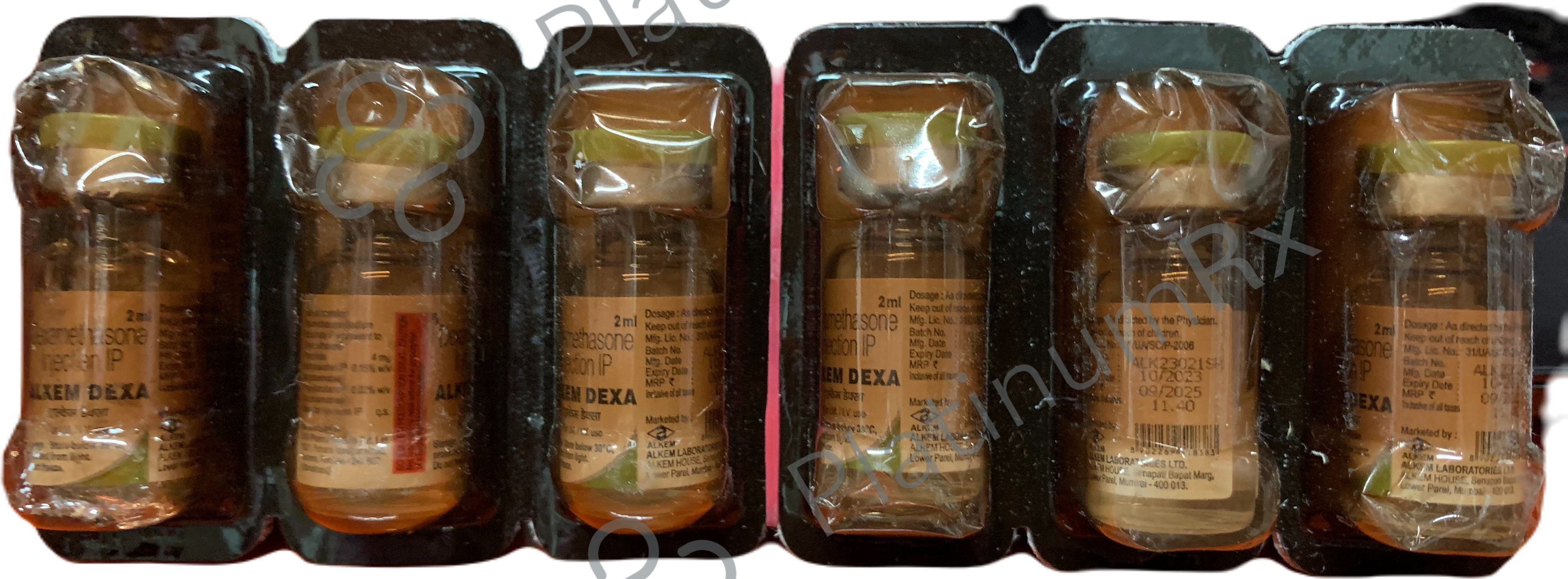 Alkem 4mg Dexa Injection 2ml: View Uses, Side Effects, Price and ...