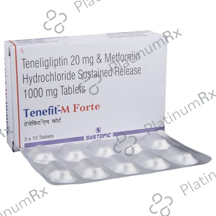 Tenefit M Tenefit M Forte 1000/20mg Tablet SR 10s | Uses, Price & Substitutes