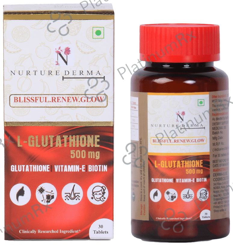 derma glow glutathione tablets Nurture L 500mg Tablet 30s: Uses, Side Effects, Price & Substitutes Size:2oz bpc 157 for tendon Anti-Hair Loss