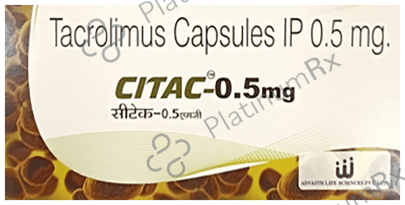 Citac 0.5mg Capsule 10s: View Uses, Side Effects, Price and Substitute ...