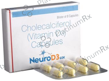 Neuro D3 60K Capsule 8s: View Uses, Side Effects, Price and Substitute ...