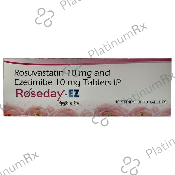 Roseday EZ 10/10mg Tablet 10s: View Uses, Side Effects, Price and ...