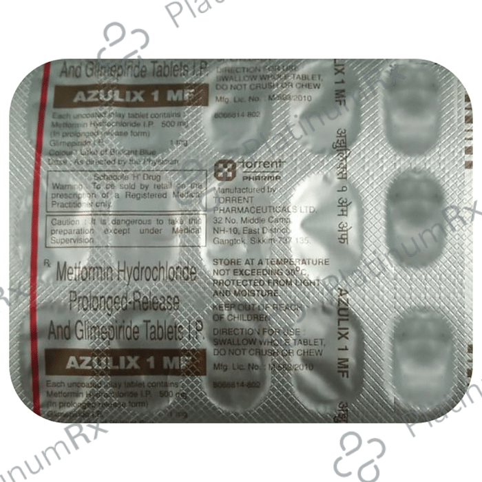 Azulix 1/500mg MF Tablet PR 15s: Uses, Side Effects, Price ...