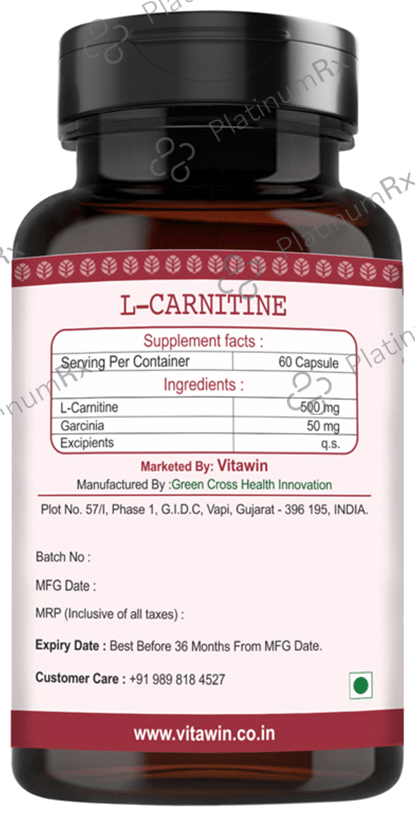 l carnitine expiry date Buy Vitawin L-Carnitine Online: Uses, Side Effects, Price and Substitutes