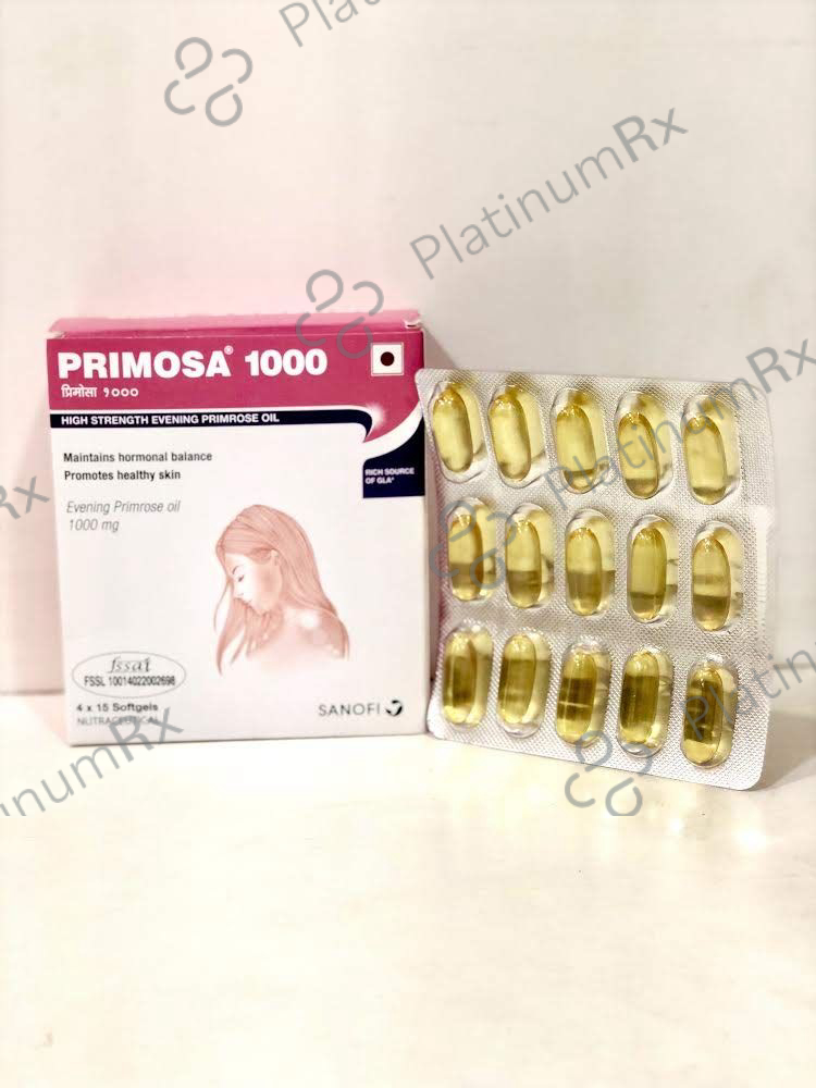 Primosa 1000mg Capsule 15s: View Uses, Side Effects, Price and ...