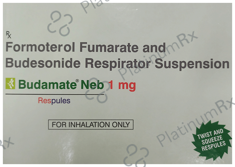Budamate Neb 1mg/20mcg Respules 5X2ml | Uses, Price & Substitutes