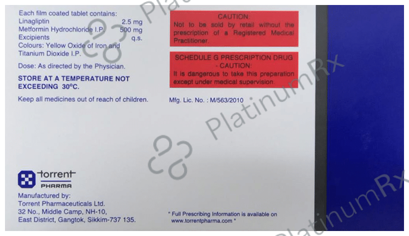 Linaxa Linaxa M 2.5/500mg Tablet 10s | Uses, Price & Substitutes