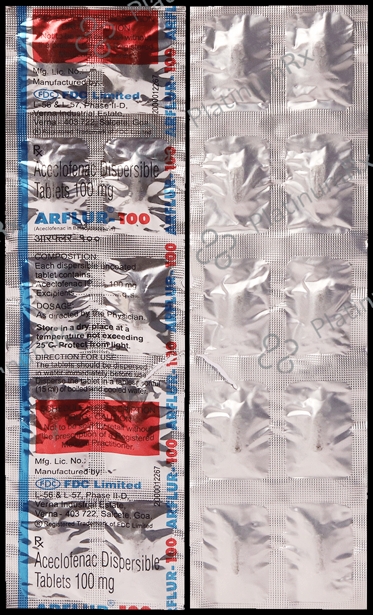 Buy Arflur 100mg Tablet DT 10s Online: Uses, Side Effects and Price ...