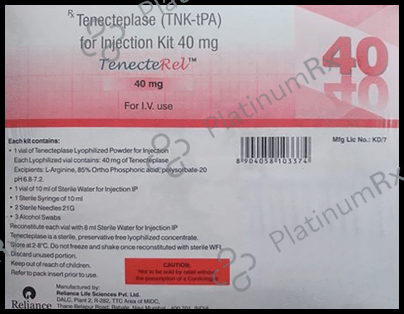 Tenepact Injection Kit Tenecterel 40mg Uses, Side Effects, Price and Substitutes | PlatinumRx