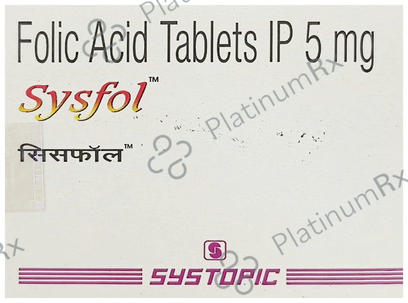 Sysfol Sysfol 5mg Tablet 30s: View Uses, Side Effects, Price and Substitute ...