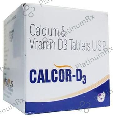 Calcor D3 Tablet 15s: View Uses, Side Effects, Price and Substitute ...