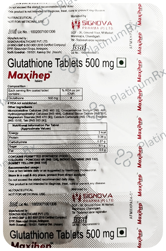 Maxihep 500mg Tablet 10s: Uses, Side Effects, Price & Substitutes