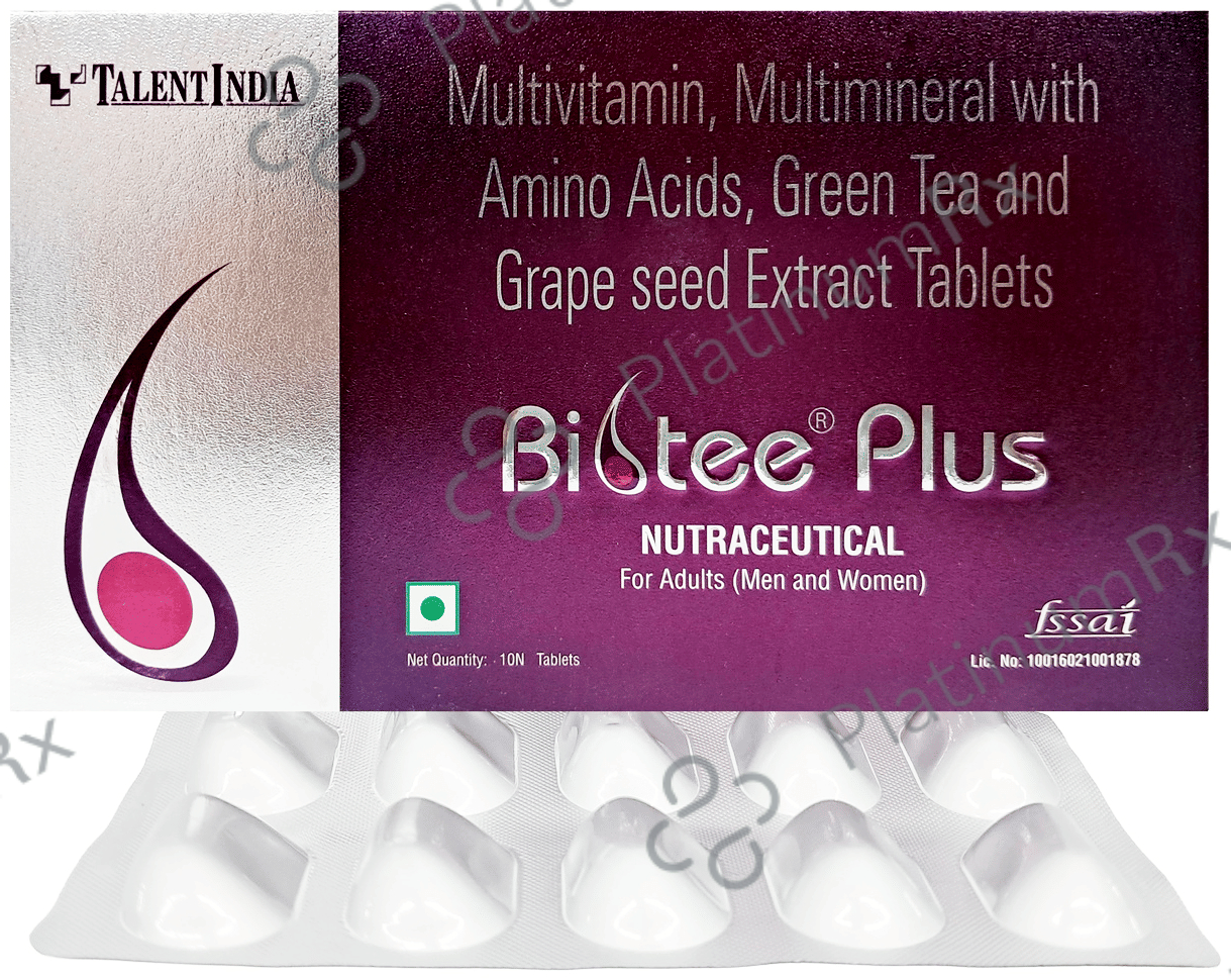 Biotee Plus Tablet 10s: View Uses, Side Effects, Price and Substitute ...
