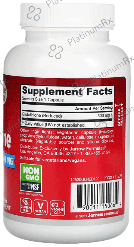 does the glutathione from jarrows are fake not real Jarrow Formulas Reduced 500mg - Veggie Capsule for Antioxidant Support 120 vegicaps: Uses, Side Effects, Price & Substitutes Epithalon (Epitalon) – Anti-Aging