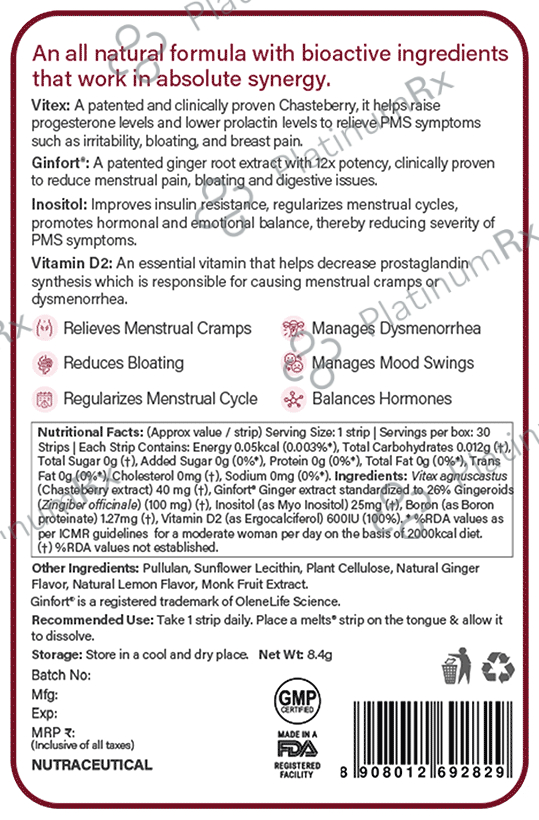 Wellbeing Nutrition Melts into PMS Relief Disintegrating Strip Soothing ...