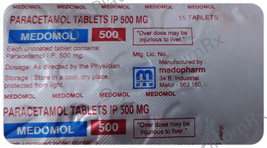 Medomol 500mg Tablet 15s: View Uses, Side Effects, Price and Substitute ...