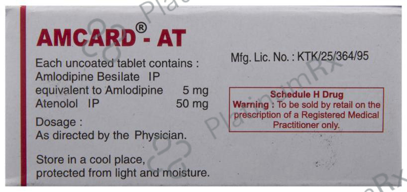 Amcard AT 5/50mg Tablet 10s: View Uses, Side Effects, Price and ...