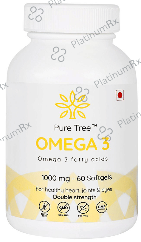 Pure Tree Pure Tree Omega 3 1000mg Softgels: View Uses, Side Effects, Price and ...