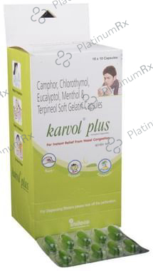 Karvol Plus Capsule 15s – Uses, Price, Side Effects | PlatinumRx