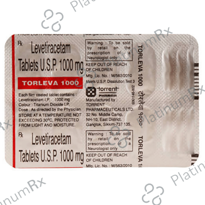 Torleva 1000mg Tablet 10s: View Uses, Side Effects, Price and ...