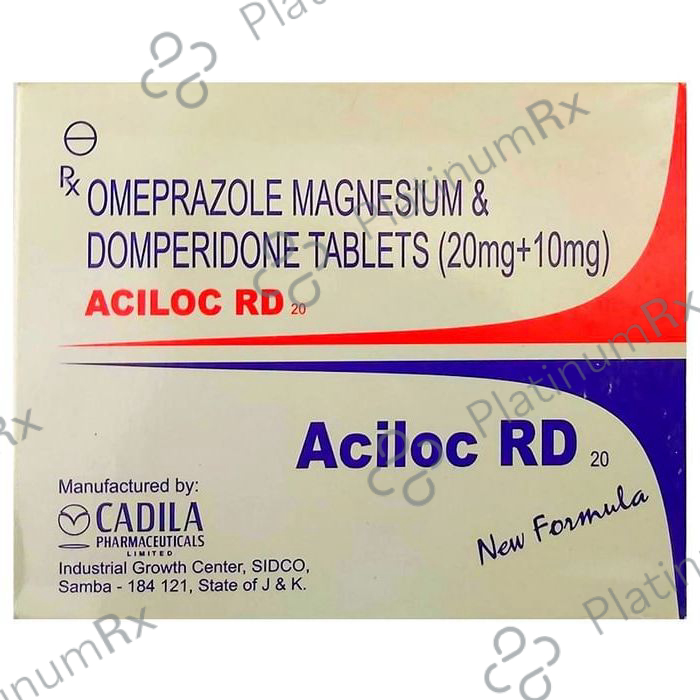 Aciloc RD 20/10mg Tablet 15s: View Uses, Side Effects, Price and ...